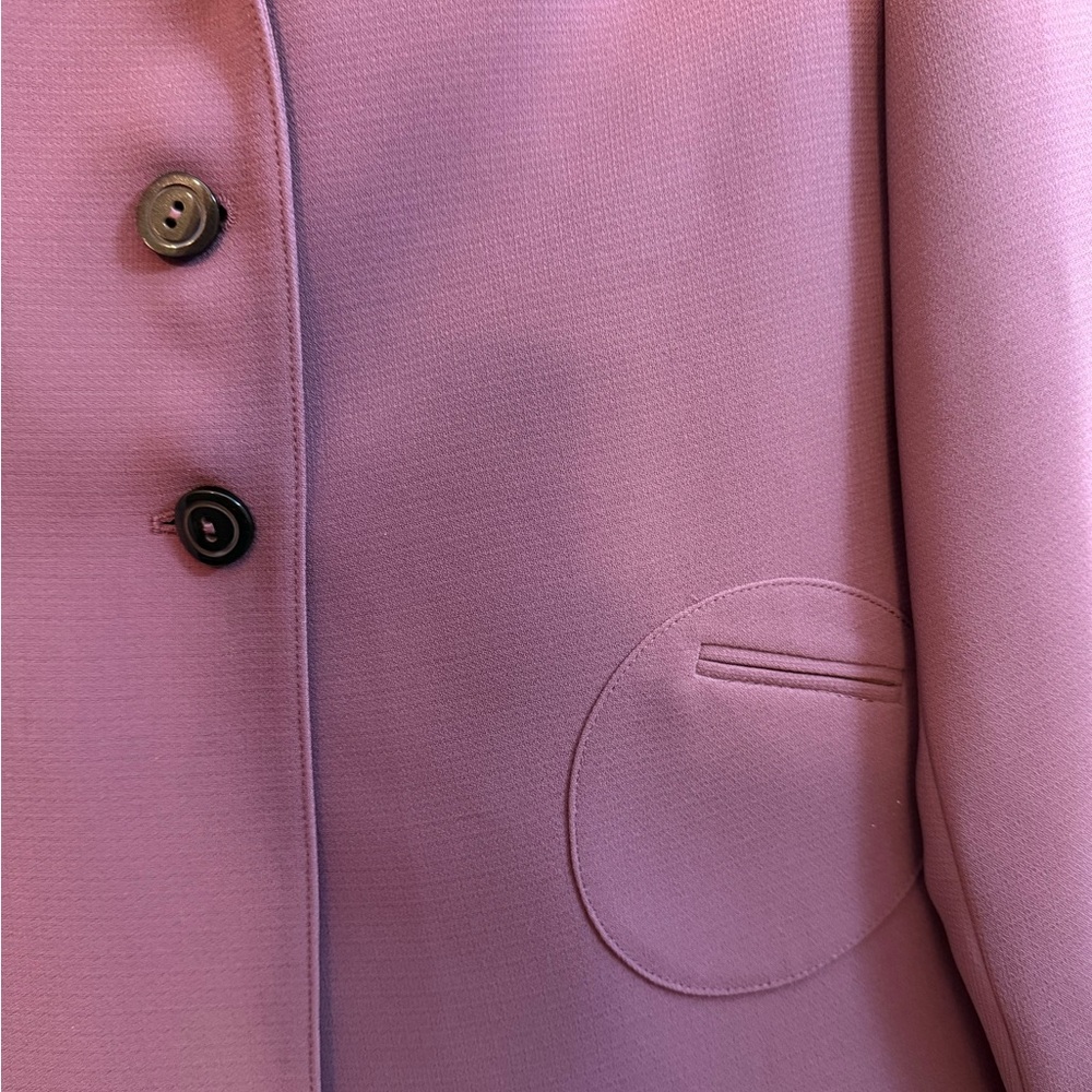 Larry Levine Mauve Blazer and Skirt Set - Picture 5 of 8